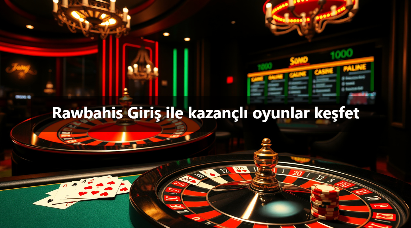 Rawbahis Giriş ile kazançlı oyunlar keşfet